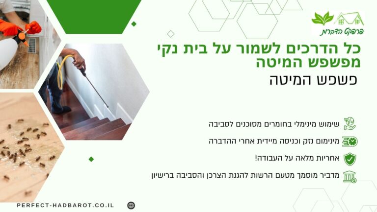 כל הדרכים לשמור על בית נקי מפשפש המיטה